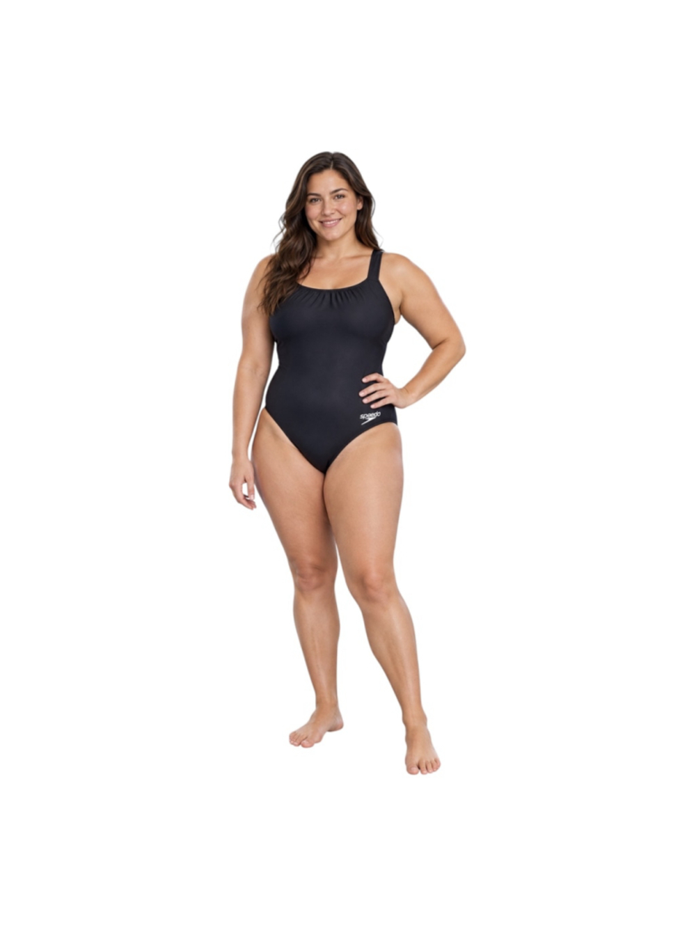 Speedo Pro LT Super Pro Solid Black One Piece Swimsuit 12/38 NWT